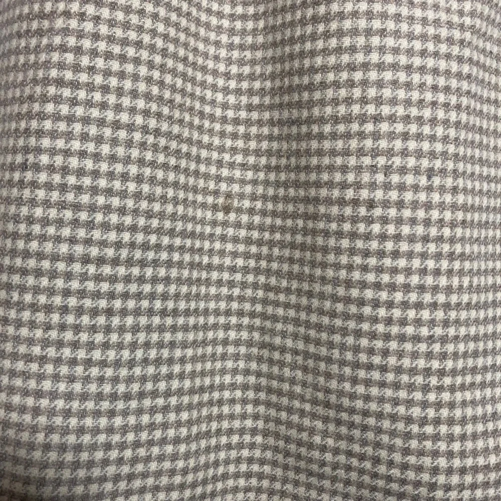 Evan-Picone Petites Vintage Wool Houndstooth Pencil Skirt Tan Cream Size 14P USA
